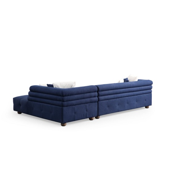 Corner Sofa Boston Right - Night Blue Night Blue Corner Sofa Boston Right - Night Blue Night Blue
