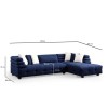 Corner Sofa Boston Right - Night Blue Night Blue
