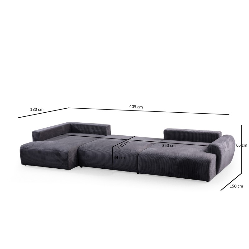 Corner Sofa Enjoy Corner Chl-O3-2R - Anthracite Anthracite