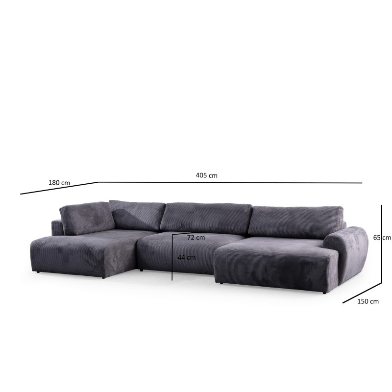 Corner Sofa Enjoy Corner Chl-O3-2R - Anthracite Anthracite