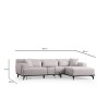 Corner Sofa Jaguar Corner L2-Chl - White White