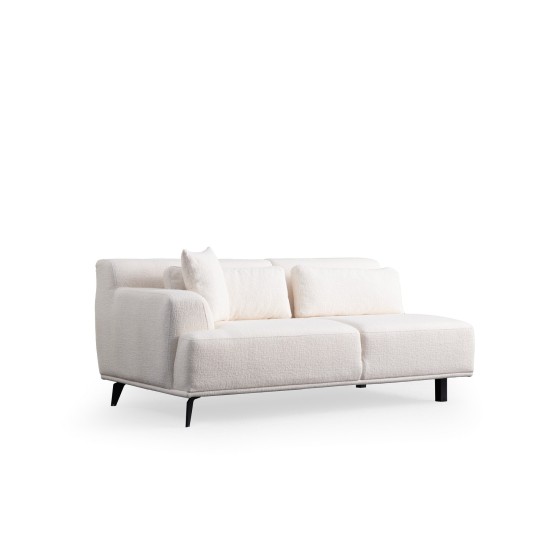 Corner Sofa Jaguar Corner L2-C-2R - White White Corner Sofa Jaguar Corner L2-C-2R - White White