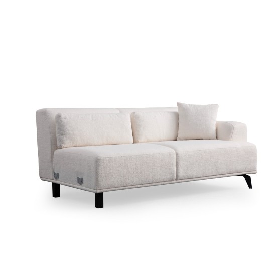 Corner Sofa Jaguar Corner L2-C-2R - White White Corner Sofa Jaguar Corner L2-C-2R - White White