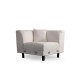 Corner Sofa Jaguar Corner L2-C-2R - White White Corner Sofa Jaguar Corner L2-C-2R - White White