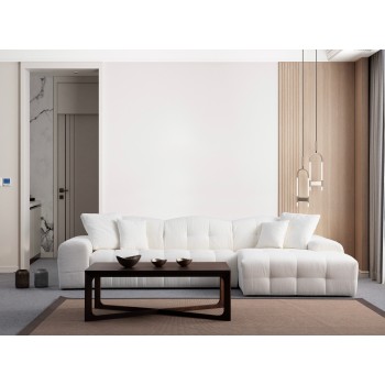 Corner Sofa Pescara Corner Right (L2-Chl) - White White