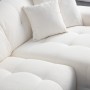 Corner Sofa Pescara Corner Right (L2-Chl) - White White