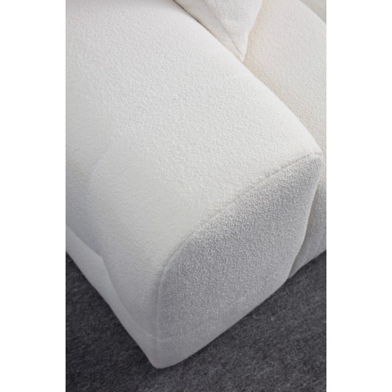 Corner Sofa Pescara Corner Right (L2-Chl) - White White Corner Sofa Pescara Corner Right (L2-Chl) - White White