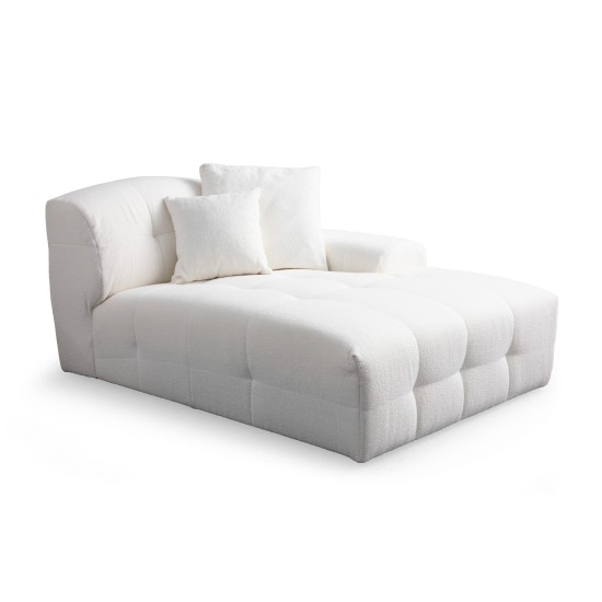 Corner Sofa Pescara Corner Right (L2-Chl) - White White Corner Sofa Pescara Corner Right (L2-Chl) - White White