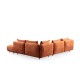 Corner Sofa Floransa - Orange Orange