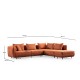 Corner Sofa Floransa - Orange Orange