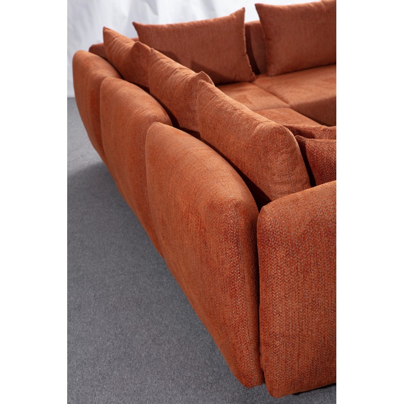 Corner Sofa Floransa - Orange Orange