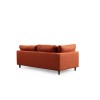 Corner Sofa New Tulip With Pouf - Orange Orange