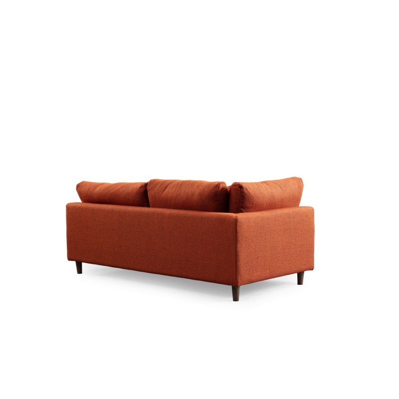 Corner Sofa New Tulip With Pouf - Orange Orange