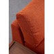 Corner Sofa New Tulip With Pouf - Orange Orange