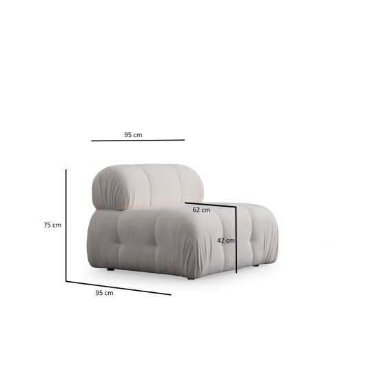 Corner Sofa Petite 3 - White White Corner Sofa Petite 3 - White White