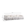 Corner Sofa Petite 3 - White White