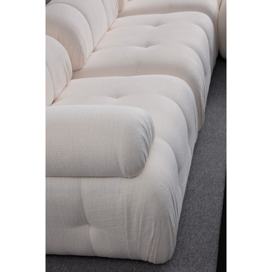 Corner Sofa Petite 3 - White White Corner Sofa Petite 3 - White White