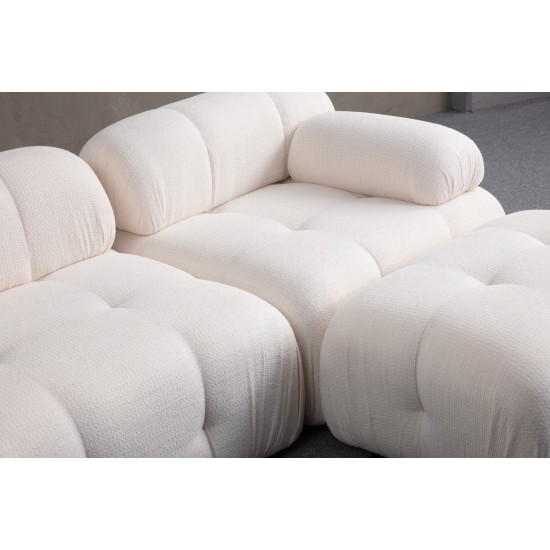 Corner Sofa Petite 3 - White White Corner Sofa Petite 3 - White White
