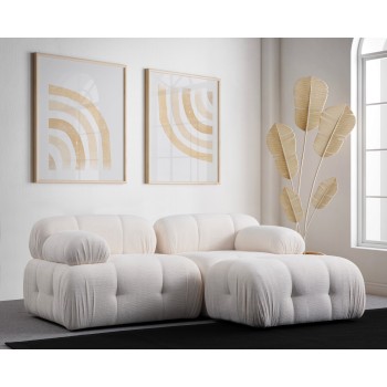 Corner Sofa Petite 2 - White White