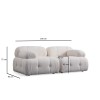 Corner Sofa Petite 2 - White White