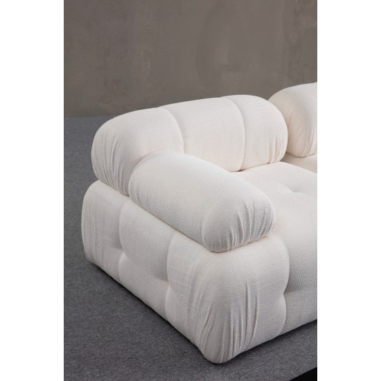 Corner Sofa Petite 2 - White White Corner Sofa Petite 2 - White White