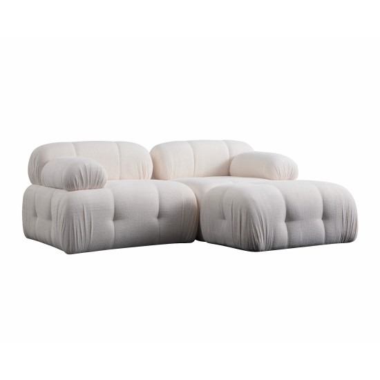 Corner Sofa Petite 2 - White White Corner Sofa Petite 2 - White White