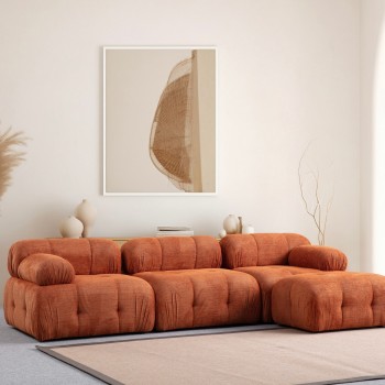 Corner Sofa Petite 3 - Orange Orange