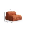 Corner Sofa Petite 3 - Orange Orange