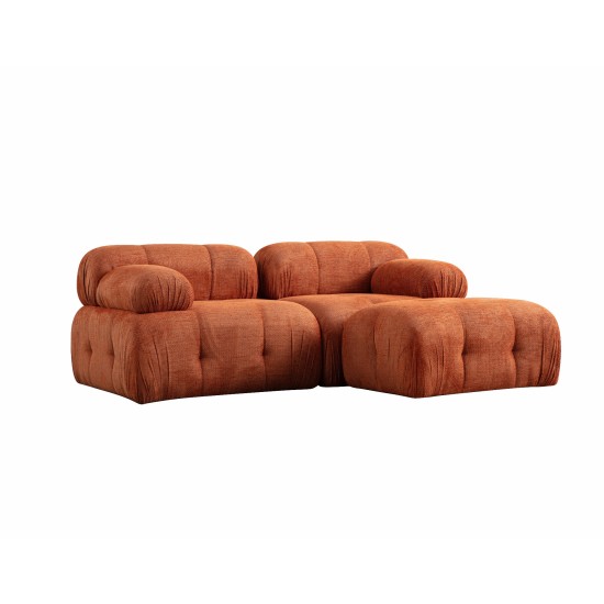 Corner Sofa Petite 2 - Orange Orange Corner Sofa Petite 2 - Orange Orange