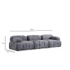 Corner Sofa Petite 3 - Grey Grey
