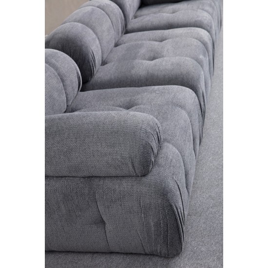 Corner Sofa Petite 3 - Grey Grey Corner Sofa Petite 3 - Grey Grey
