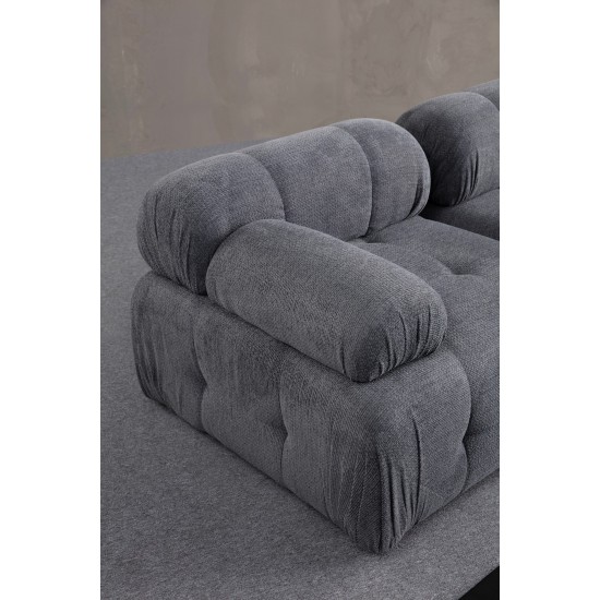 Corner Sofa Petite 3 - Grey Grey Corner Sofa Petite 3 - Grey Grey