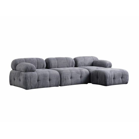 Corner Sofa Petite 3 - Grey Grey Corner Sofa Petite 3 - Grey Grey
