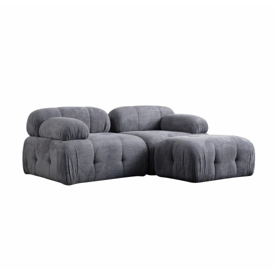 Corner Sofa Petite 2 - Grey Grey Corner Sofa Petite 2 - Grey Grey