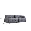 Corner Sofa Petite 2 - Grey Grey