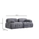 Corner Sofa Petite 2 - Grey Grey Corner Sofa Petite 2 - Grey Grey