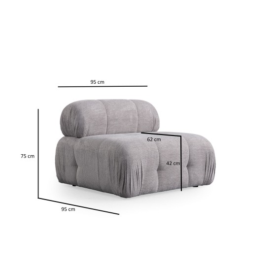 Corner Sofa Petite 3 - Light Grey Light Grey Corner Sofa Petite 3 - Light Grey Light Grey