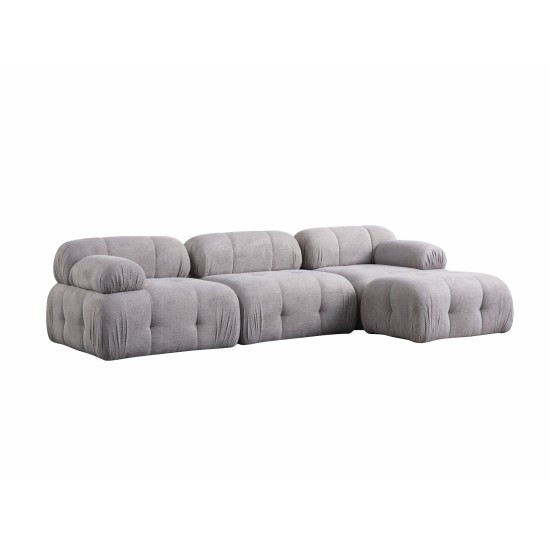 Corner Sofa Petite 3 - Light Grey Light Grey Corner Sofa Petite 3 - Light Grey Light Grey