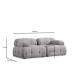 Corner Sofa Petite 2 - Light Grey Light Grey Corner Sofa Petite 2 - Light Grey Light Grey