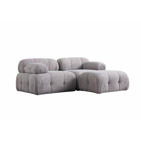 Corner Sofa Petite 2 - Light Grey Light Grey Corner Sofa Petite 2 - Light Grey Light Grey