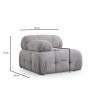 Corner Sofa Petite 2 - Light Grey Light Grey