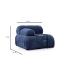 Corner Sofa Petite 3 - Night Blue Night Blue
