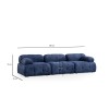 Corner Sofa Petite 3 - Night Blue Night Blue