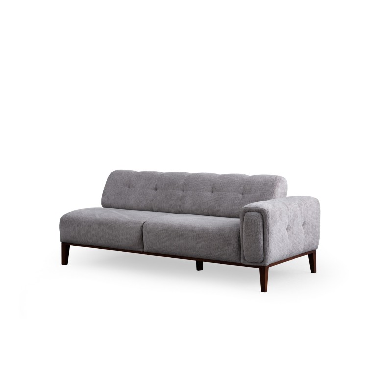 Γωνιακός Καναπές - Athena - L2-C-3R - Χρώμα Ανοιχτό Γκρι - 260x300x95 - 80εκ