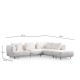 Γωνιακός Καναπές - Floransa -Χρώμα Λευκό - 310x264x102 Γωνιακός Καναπές - Floransa -Χρώμα Λευκό - 310x264x102