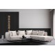 Γωνιακός Καναπές - Floransa -Χρώμα Λευκό - 310x264x102 Γωνιακός Καναπές - Floransa -Χρώμα Λευκό - 310x264x102