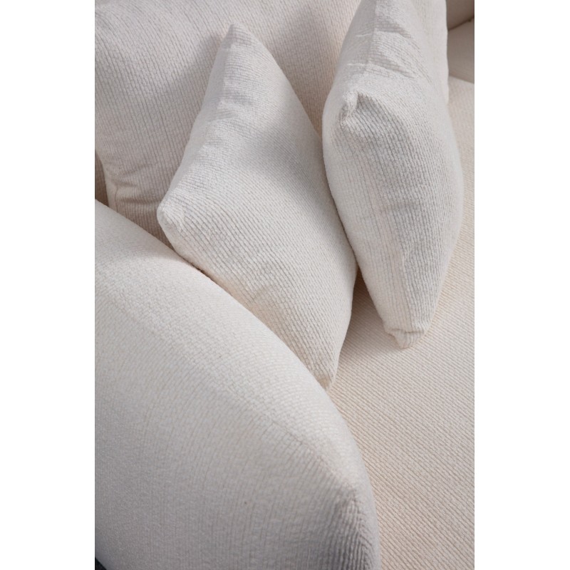 Γωνιακός Καναπές - Floransa -Χρώμα Λευκό - 310x264x102