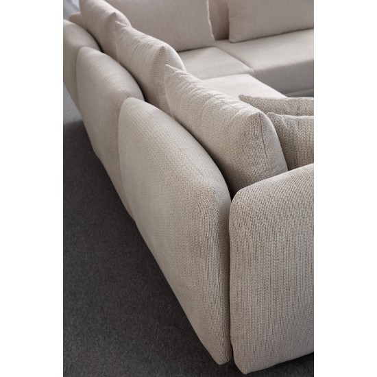 Γωνιακός Καναπές - Floransa -Χρώμα Λευκό - 310x264x102 Γωνιακός Καναπές - Floransa -Χρώμα Λευκό - 310x264x102