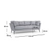 3-Seat Sofa Mapa 3 Seater Grey