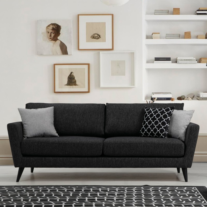 3-Seat Sofa Mayorka 3 Seater Dark Grey